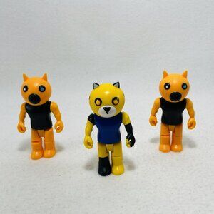 Roblox Game Piggy Foxy Tigry Tiger Toy Figure Articulate Posable Mini Toon Set